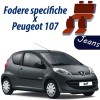 Coprisedili Peugeot 107 jeans blu